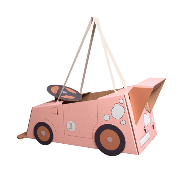 Disfraz coche - coche de cartón - coche rosa - Mister Tody - Cosplay - Carnaval - Juegos - Cumpleaños infantil - Liderlamp - Regalo niños - Ilumina tus sueños (5)
