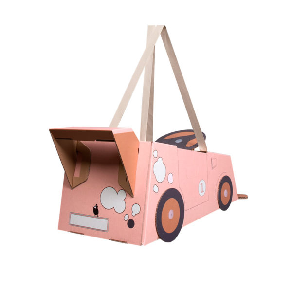 Disfraz coche - coche de cartón - coche rosa - Mister Tody - Cosplay - Carnaval - Juegos - Cumpleaños infantil - Liderlamp - Regalo niños - Ilumina tus sueños (6)