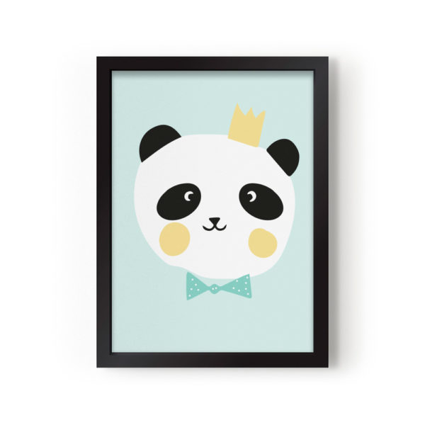 Lamina decoracion infantil - Poster - King Panda - Liderlamp (3)