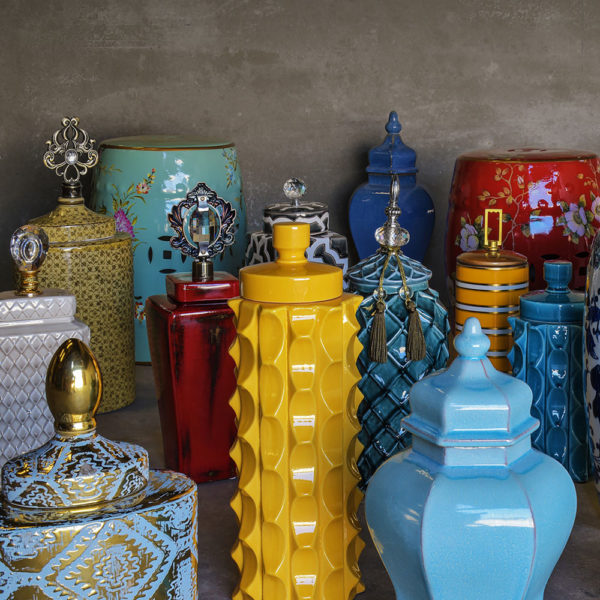 Tibor Masai - grande - vaso de cerámica - turquesa