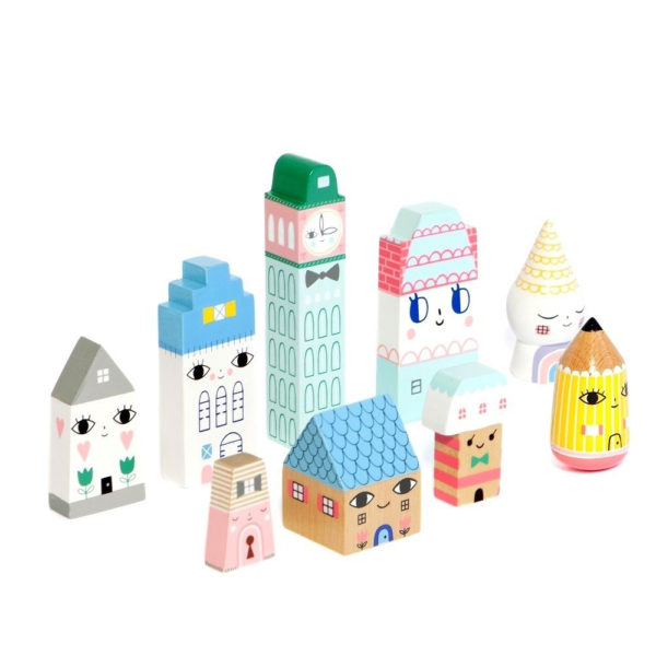 Suzys City - una ciudad de madera - Petit Monkey - juguetes de madera - Liderlamp (1)