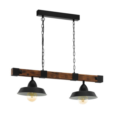 Colgante Cesana - madera y metal - estilo retro - lampara de techo - EGLO - Liderlamp (2)
