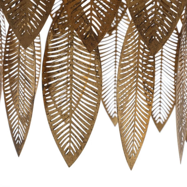 Colgante Madreselva - metal dorado retro - Ixia - hojas colgantes - Liderlamp (1)