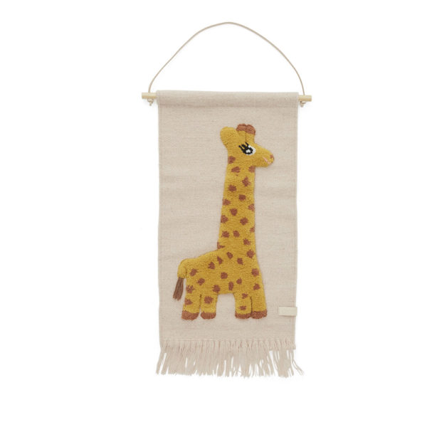 Tapiz jirafa - decoración infantil - textiles - animales selva - OYOY - Liderlamp (1)