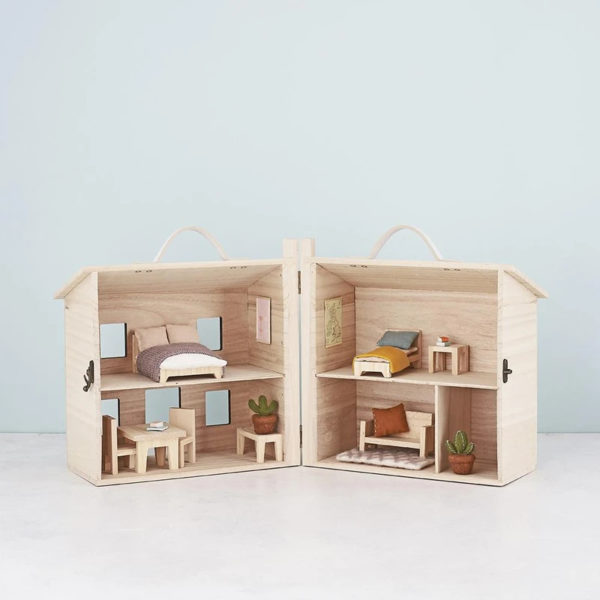 Set cama doble - casita de madera - Olli Ella - juguetes tradicionales - Liderlamp (4)