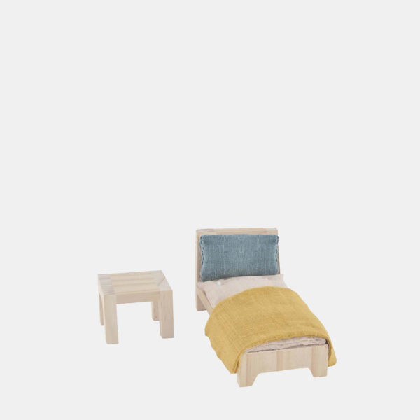 Set cama individual - casita de madera - Olli Ella - juguetes tradicionales - Liderlamp (2)