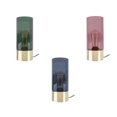 Sobremesa Lax - Present Time - Cristal y latón - lampara de techo - Liderlamp (1)