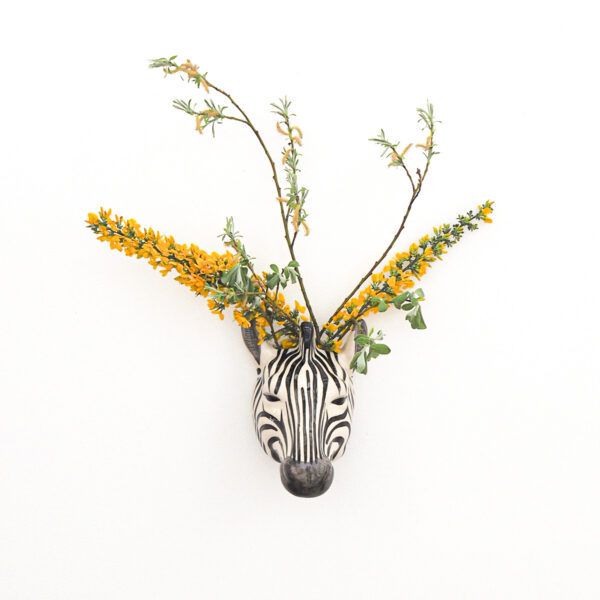 Jarron colgante Cebra - Quail ceramics - Florero - artesanal - flores - Liderlamp a (1)