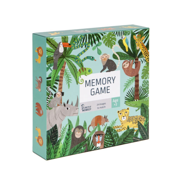Juego de memoria de la jungla - juegos ninos - carton - Petit Monkey - Liderlamp (1)