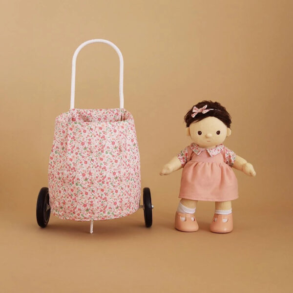 Vestido rosa para muneco de trapo - Olli Ella - Dinkum dolls - Liderlamp (1)
