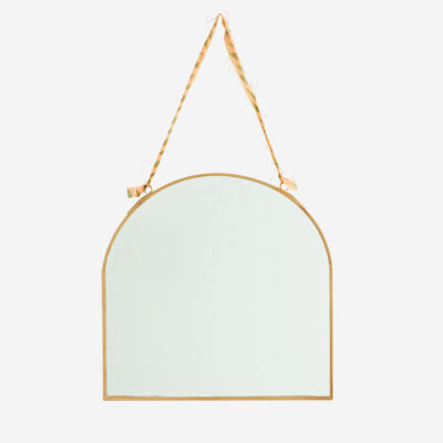 Espejo oval - cinta algodon - decoracion pared - Madam Stolz - dorado - Liderlamp