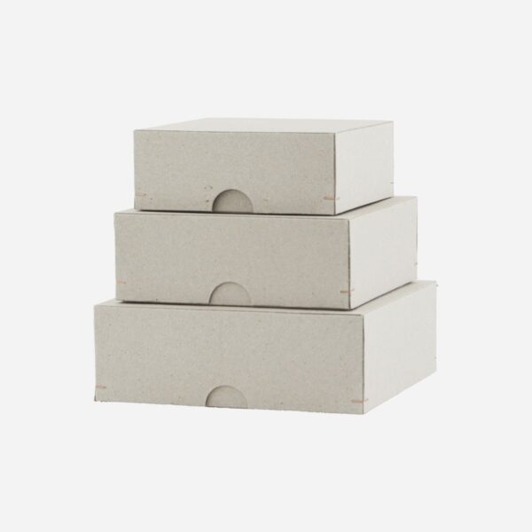 Set de cajas de carton - cuadradas - escritorio - Monograp - papeleria - Liderlamp (1)