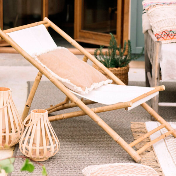 Hamaca plegable de bambu y algodon - Andrea House - mueble auxiliar - exterior - jardin - La Folie Santander (1)