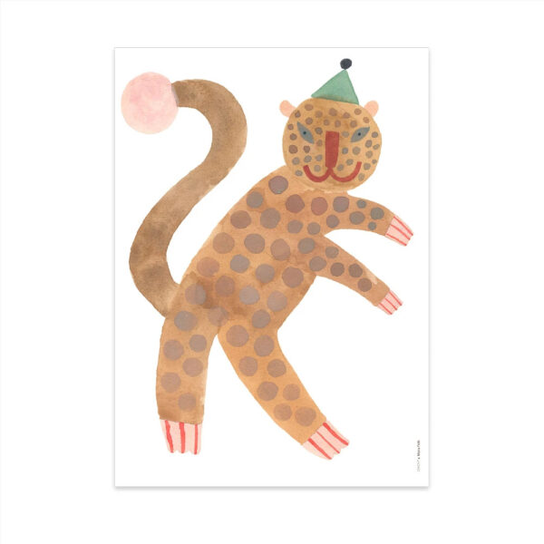 Lamina Standing Leopard Elvis - Oyoy - Ilustracion - Leopardo - infanil - Liderlamp (1)