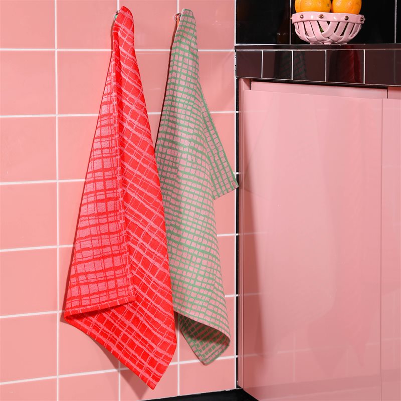 Pano de cocina Grid - &Klevering - multicolor - algodon - Liderlamp (4)