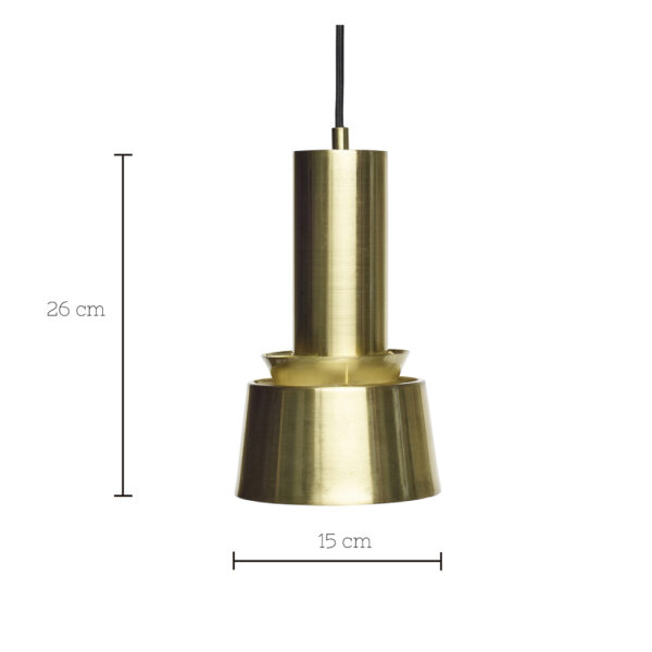 Colgante Rouya - metal - minimalista - laton - Hubsch - Liderlamp (1)