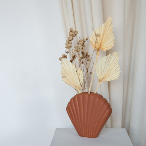 Jarron de Ceramica Concha - HK Living - regalo deco - gres - Liderlamp (5)