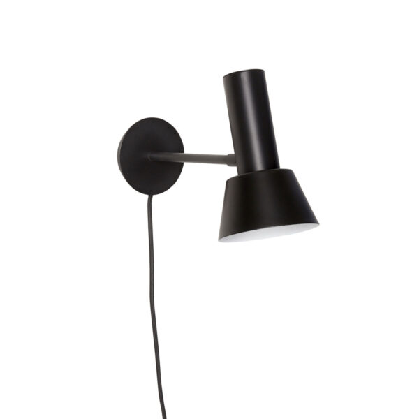 Aplique Lylia - Negro - Negro - metal - cable con interruptor - Liderlamp (2)