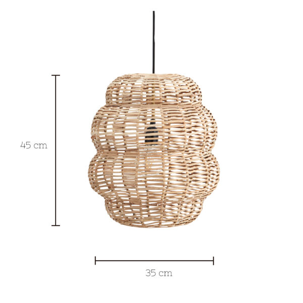 Colgante Hive - Madam Stoltz - bambu y hierro - estilo natural - Liderlamp (1)