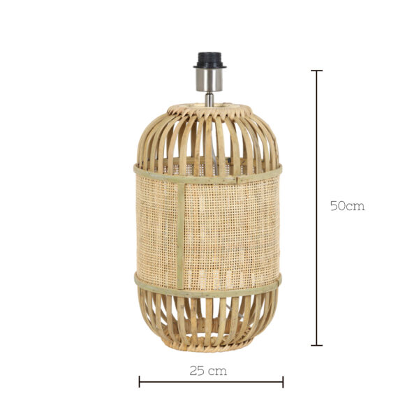 Base de Sobremesa Alifia - Light and Living - madera y bambu - Liderlamp 25