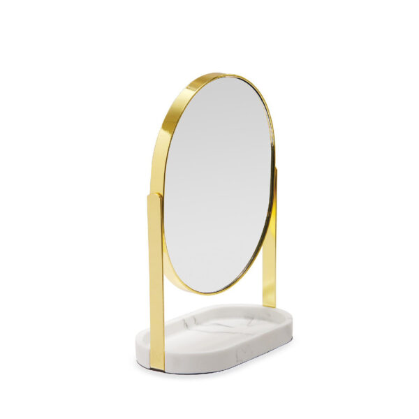 Espejo con Bandeja Cancara - dorado - aumento - Andrea House - Liderlamp (1)