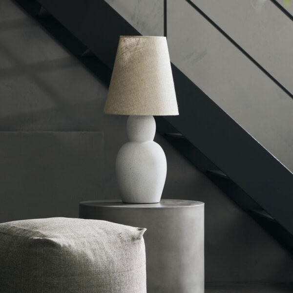 Sobremesa Orga - estilo clasico - lampara de mesa escultorica - color arena - Liderlamp (1)