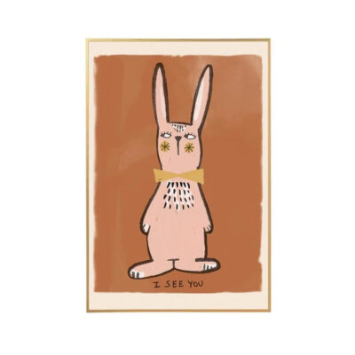 Lamina Rabbit - ilustracion ninos - deco infantil - cuadro - conejo - Liderlamp