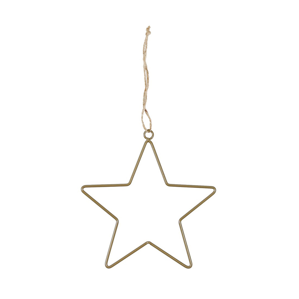 Estrella Dorada - Pequena - decoracion Navidad - coronas - colgante - Liderlamp