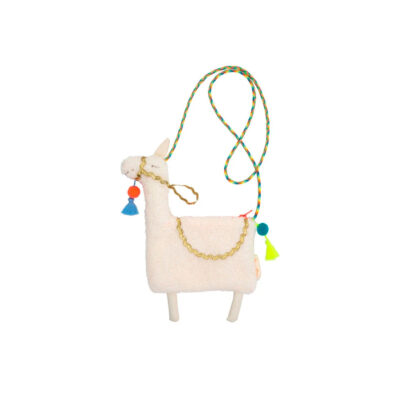 Bolso Bandolera Llama - bolso de tela - algodon y peluche - ninos - Liderlamp (1)