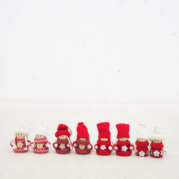 Set 8 Adornos Navidad - Gnomos - decoracion Navidad - arbol Navidad 3 - Liderlamp