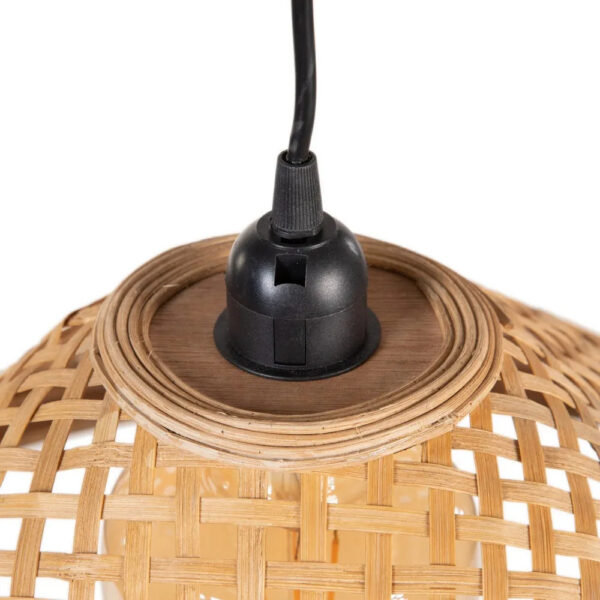 Colgante Peck - bambu - rejilla - fibras naturales - estilo mediterraneo - Liderlamp (1)