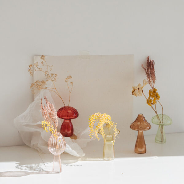 Jarron Mushroom Flores En Casa Esqueje Planta Interior Liderlamp Setas (3)