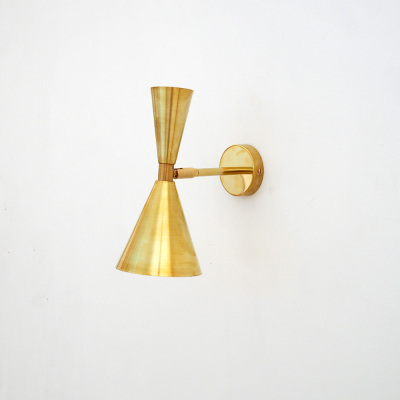 Aplique Alma Laton - lampara de pared vintage - decoracion retro - Liderlamp (1)
