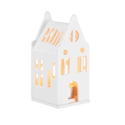 Casita Portavelas Porcelana Manor House - decoracion navidad - Liderlamp (1)