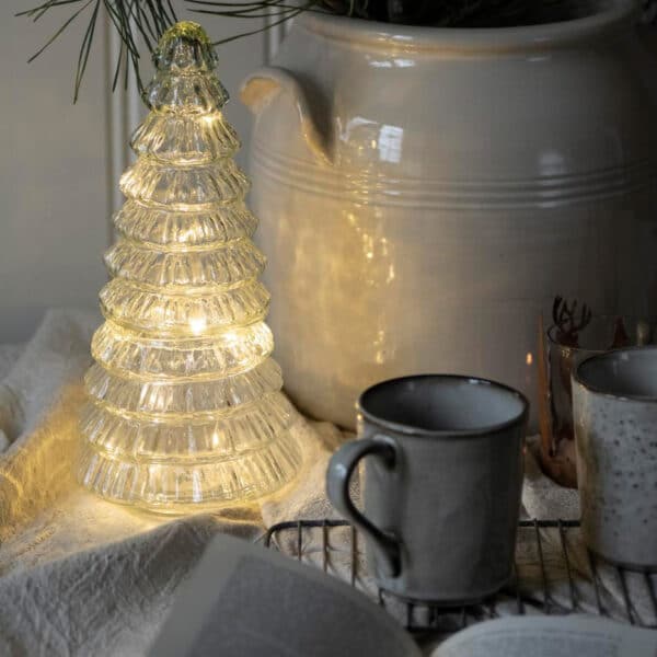 Abeto Navidad Cristal Grande 2 Piezas -idea centro de mesa - Liderlamp (1)