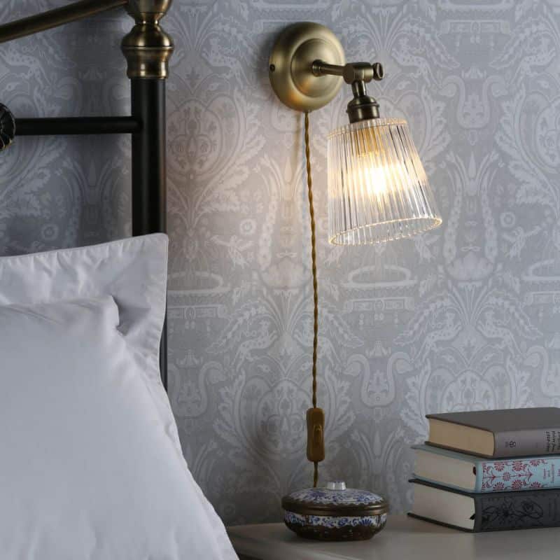 Aplique Laurel - aplique vintage - lampara de pared con enchufe - Liderlamp (1)