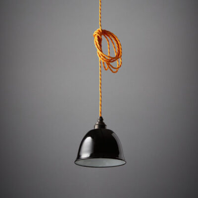 Pantalla Lithe Negro - Pantalla lámpara peltre - estilo rustico industrial -Liderlamp (1)