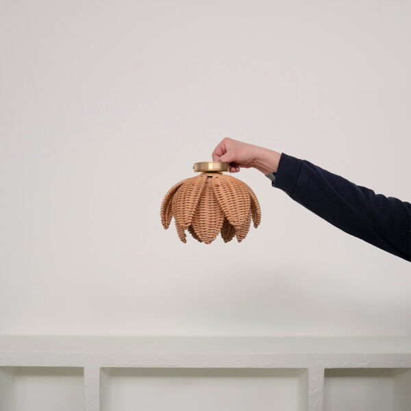 Plafón rattan rose perfil brazo - Liderlamp