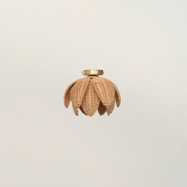 Plafón rattan rose detalle - Liderlamp