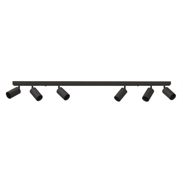 Regleta Iris 6 Luces Negra - Liderlamp