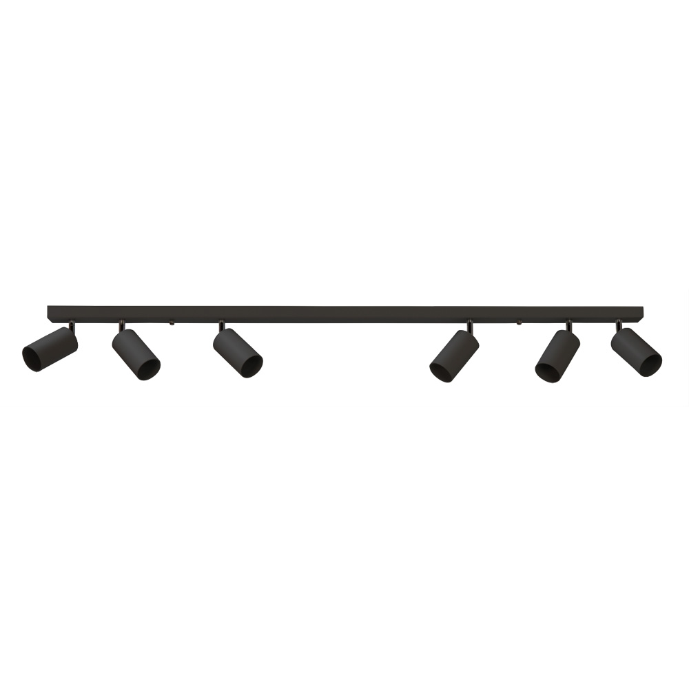 Regleta Iris 6 Luces Negra - Liderlamp