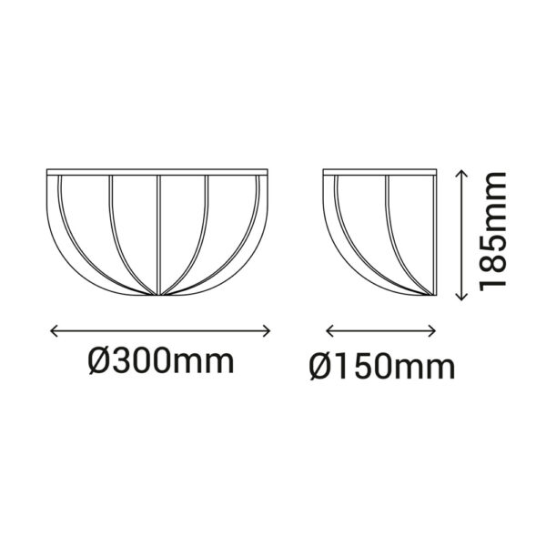 Aplique Emma textil tipo lino croquis - Liderlamp