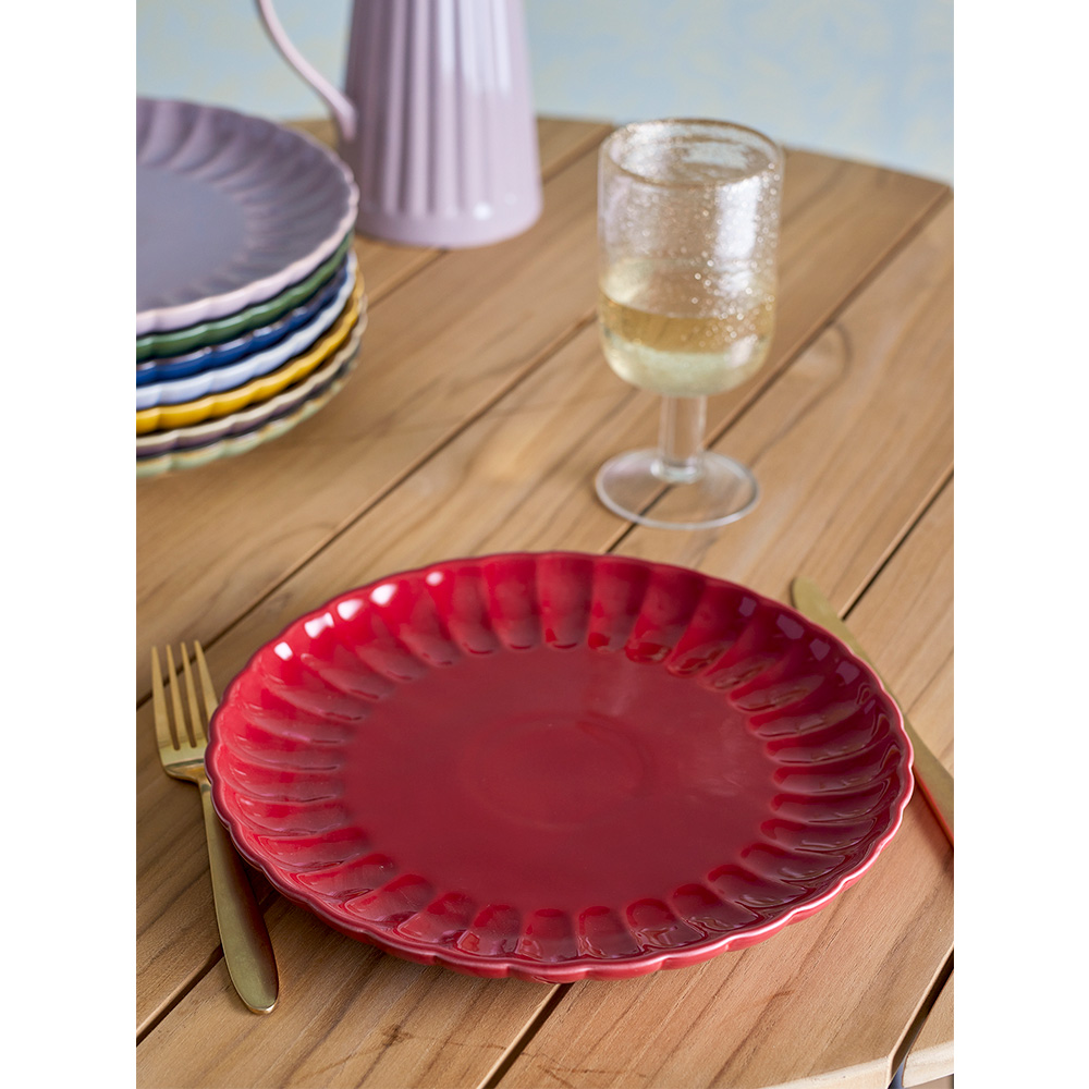 Plato Latina Rojo Grande - Liderlamp