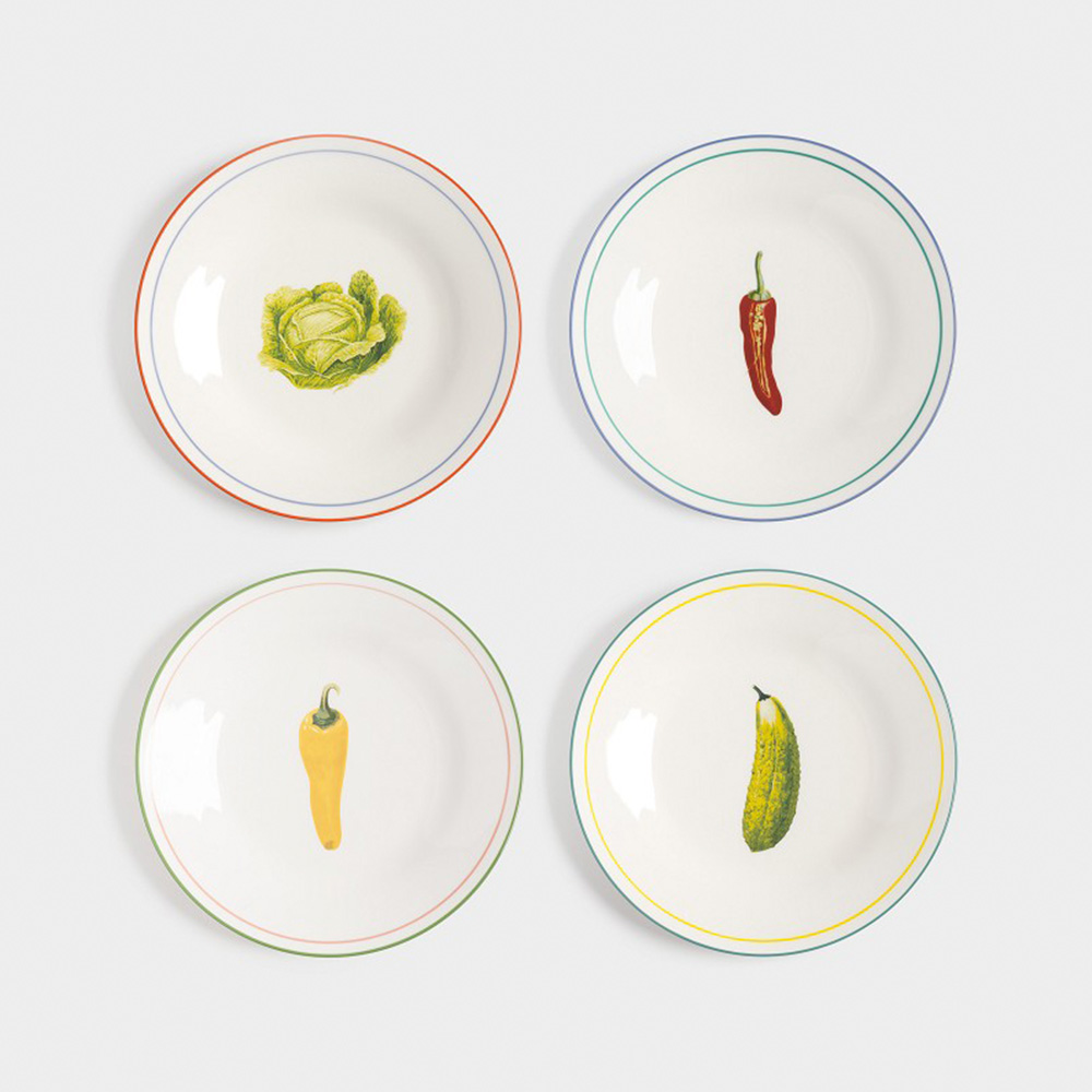 Set 4 platos vegetales - Liderlamp