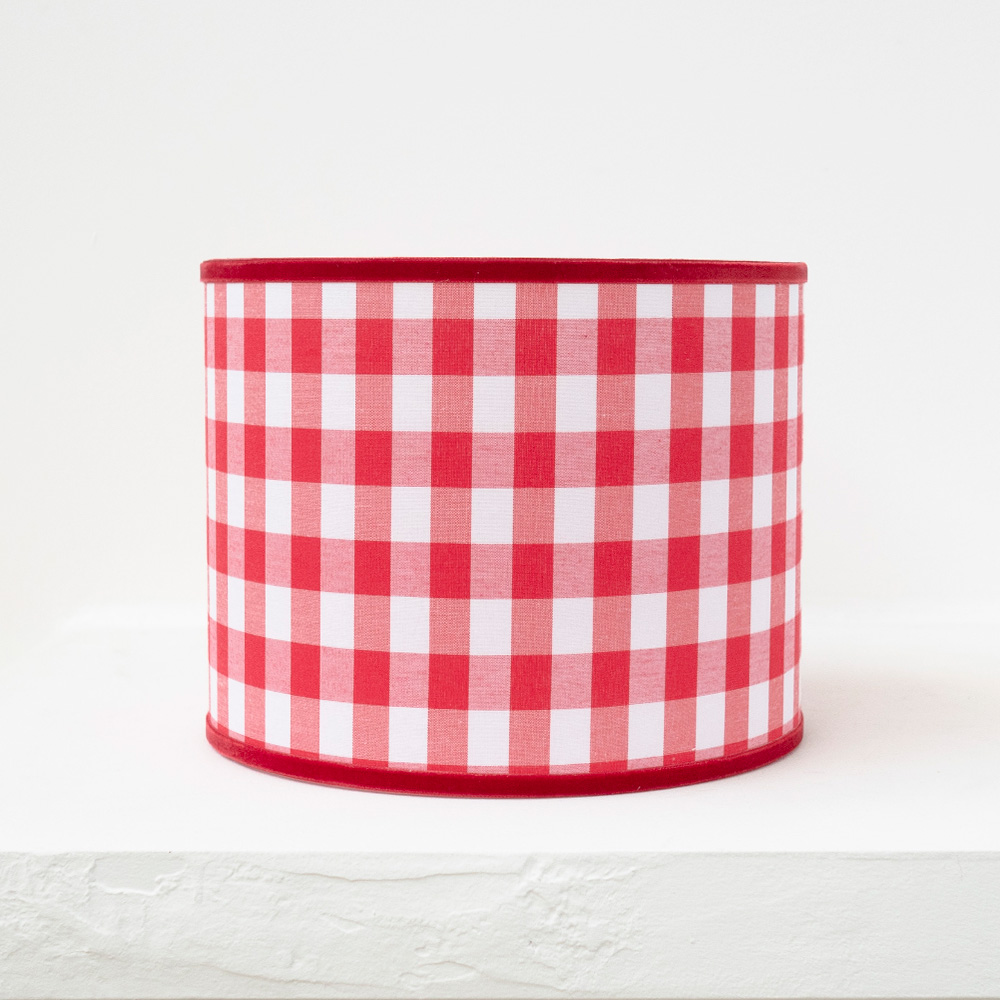 Pantalla Vichy Roja - Liderlamp