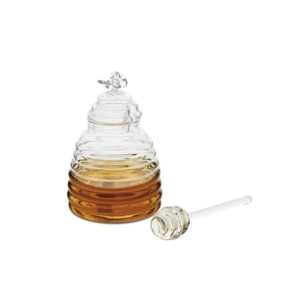 Tarro Vidrio Miel Abeja 500 Liderlamp Detalle