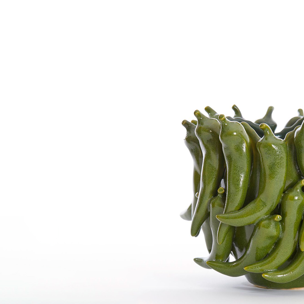 Jarrón Pimientos Verde Liderlamp