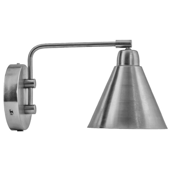 Lámpara de pared, Game Mini, Acabado plateado cepillado Liderlamp