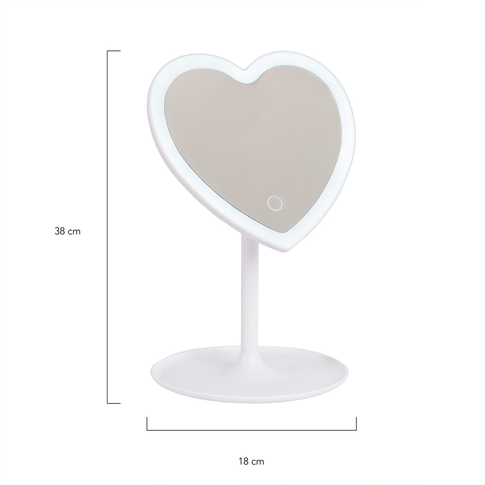 Espejo LED corazón – ZOE - Liderlamp