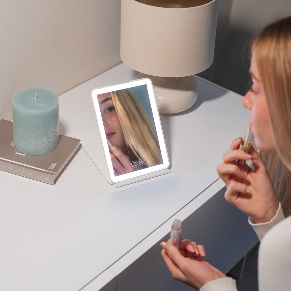 Espejo Viaje con luz LED - AIRE - Liderlamp